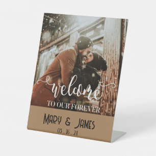 Expositor En L Bienvenido a nuestra Forever Photograph Custom Wed
