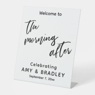 Expositor En L Bienvenido a The Morning After Casual Handwriting