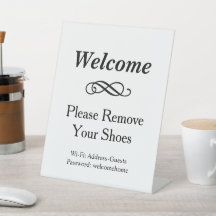 Bienvenido Blanco Quitar Zapatos WiFi