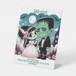 Expositor En L Bienvenido-Frankenstein y su Rótulo de novias