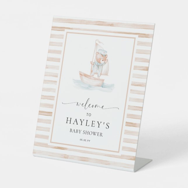 Expositor En L Bienvenido Oso Marinero Tan Tan (Anverso)