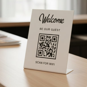 Expositor En L Bienvenido Sea Nuestro Escáner De Invitados Para W