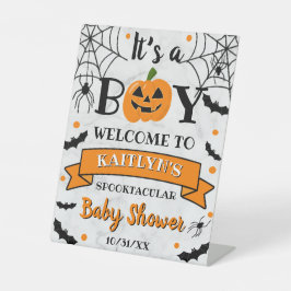 Expositor En L Bienvenidos a Baby Shower de la calabaza "It's A B