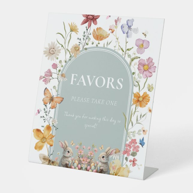 Expositor En L Bienvenidos a Baby Shower de SomeBunny Easter Wild (Anverso)