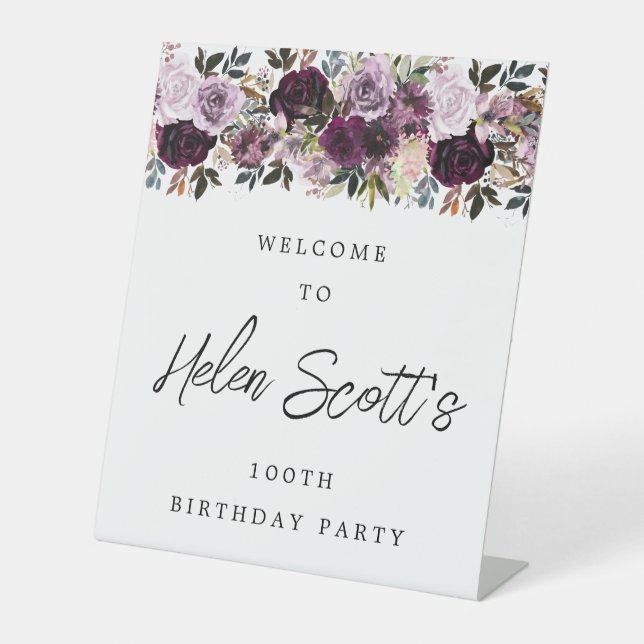 Expositor En L Bienvenidos a la fiesta de cumpleaños 100 del Purp (Anverso)