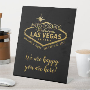 Expositor En L Bienvenidos a nuestro Boda en Las Vegas