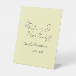 Expositor En L Bikins & Martinis bachelorette party yellow retro