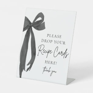 Expositor En L Black Bow comparte una receta con tarjeta de Rótul