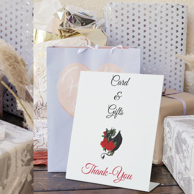 Expositor En L Black Dragon Red Roses Fantasy (Subido por el creador)