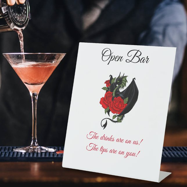 Expositor En L Black Dragon Red Roses Fantasy Open Bar (Subido por el creador)