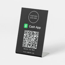 Black Minimalista Logo Cash App Scan To Pay