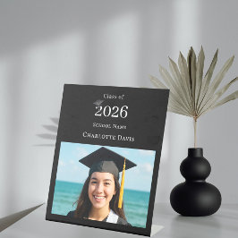 Expositor En L Black white modern photo Graduation party welcome