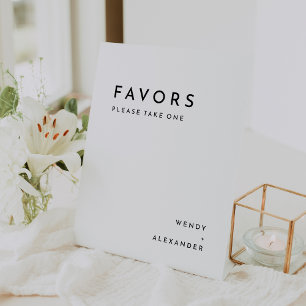 Expositor En L Blancos y modernos favoritos de la boda audaz