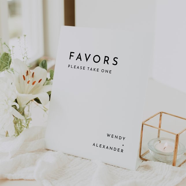 Expositor En L Blancos y modernos favoritos de la boda audaz (Subido por el creador)