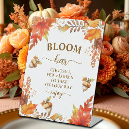 Expositor En L Bloom Bar Fall Boho Floral Bridal Shower
