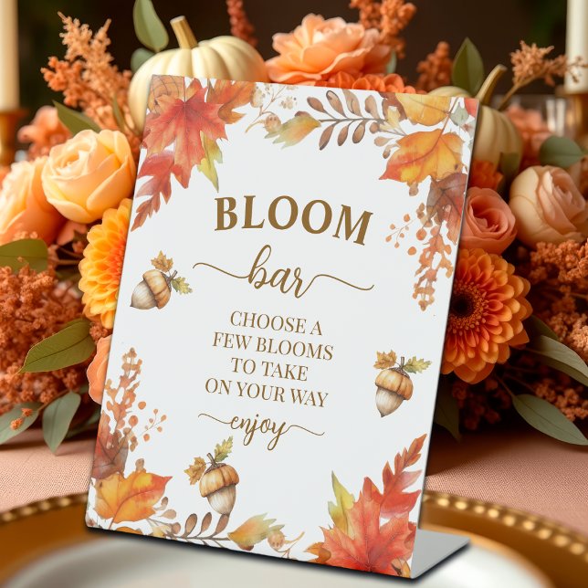 Expositor En L Bloom Bar Fall Boho Floral Bridal Shower (Subido por el creador)
