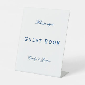 Expositor En L Blue and White Wedding