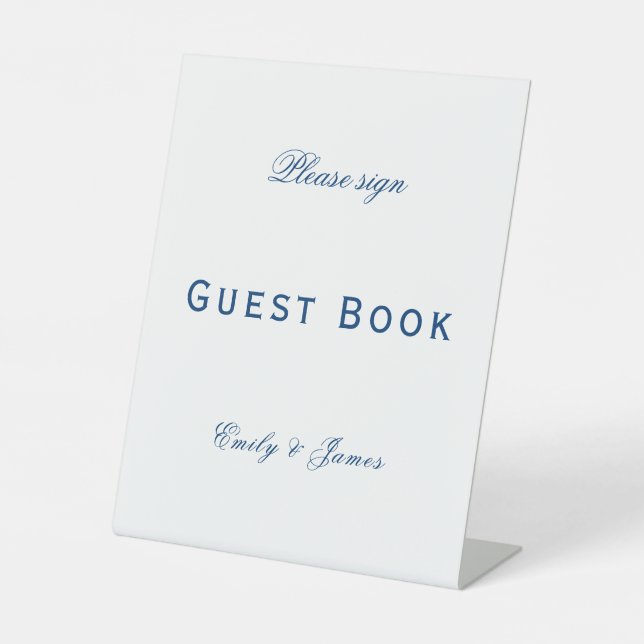 Expositor En L Blue and White Wedding (Anverso)