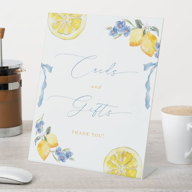 Expositor En L Blue Bows & Lemons Italian Cards & Gifts (In Situ)