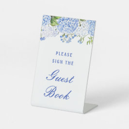 Expositor En L Blue Hydrangea Guest Book