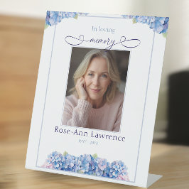 Expositor En L Blue Hydrangea In Loving Memory Tribute Remebrance