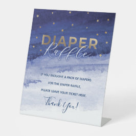 Expositor En L Blue Love you to the Moon and Back Diaper Raffle