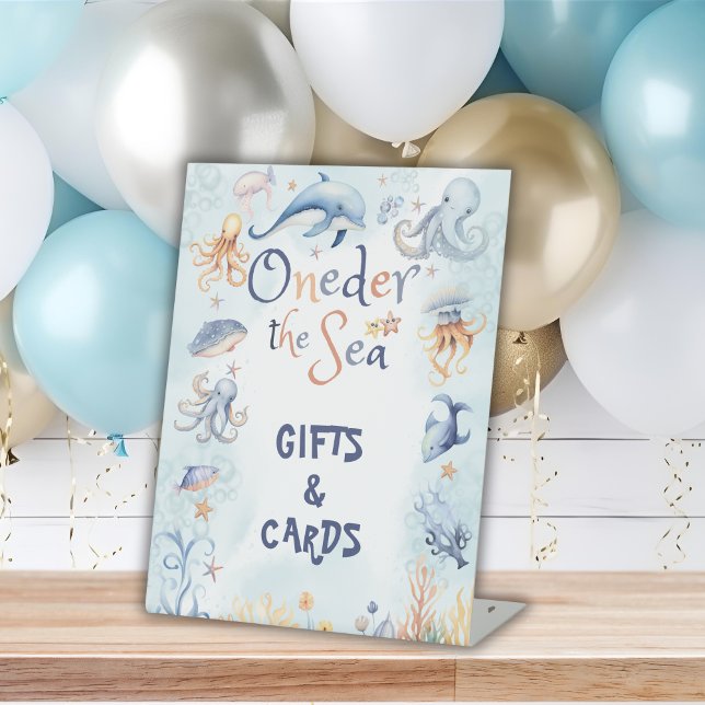 Expositor En L Blue Oneder the sea 1st birthday Gifts (Subido por el creador)