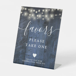 Expositor En L Blue Rustic Barn Wood String Lights Favoritos