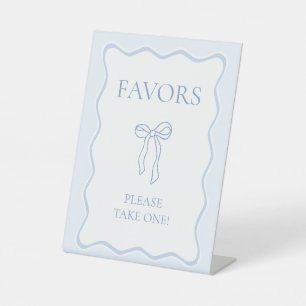 Expositor En L Blue Shes Tying the Knot Bridal Shower Favor