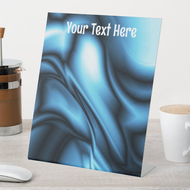 Expositor En L Blue Silk wave (In Situ)