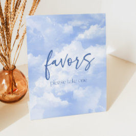 Expositor En L Blue Sparkly Clouds Party Favorita