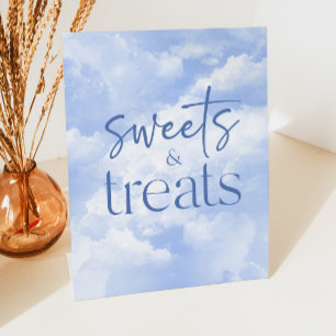 Expositor En L Blue Sparkly Clouds Sweets & Trates