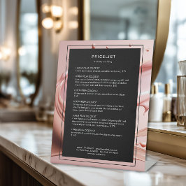 Expositor En L Blush Pink Beauty Salon Price List