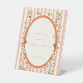 Expositor En L Blushing Garden Whimsical Baby Welcome