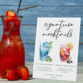 Expositor En L Bocktails de verano azul sangria hawaiana