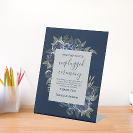Expositor En L Boda Azul Polvo Champagne Marfil Navy 