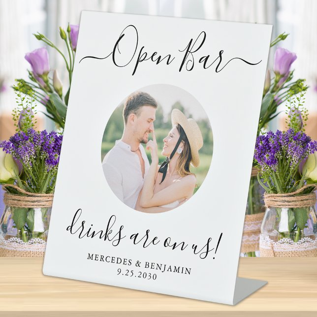 Expositor En L Boda Bar abierto foto moderna personalizada (Subido por el creador)