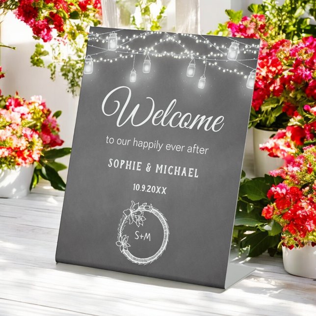 Expositor En L Boda Bienvenidos a la pizarra negra (Subido por el creador)