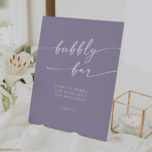 Expositor En L Boda Boho Moda Lavender Purple Bubbly Bar
