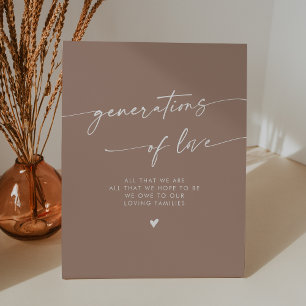 Expositor En L Boda Boho Neutral Taupe Generaciones de Amor