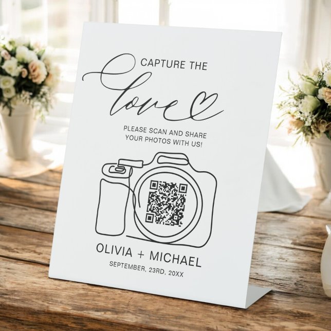 Expositor En L Boda Capturar el código QR de amor Foto compartida (Subido por el creador)