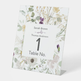 Expositor En L Boda COLORIDO AMARILLO Y PURPLE