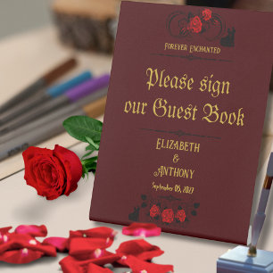 Expositor En L Boda de amor eterno Rótulo de tabletop