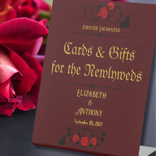 Expositor En L Boda de amor eterno Rótulo de tabletop