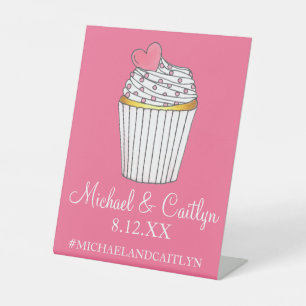 Expositor En L Boda de Baby Shower de retorta de corazón rosado