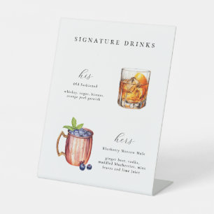 Expositor En L Boda de bebidas con firma