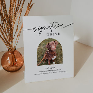 Expositor En L BODA de bebidas con Mascota EVERLEIGH 8x10
