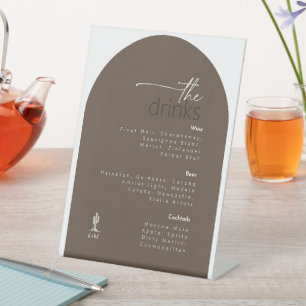 Expositor En L Boda de bebidas de vibraciones del desierto ID1019
