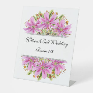 Expositor En L Boda de Bling de Diamantes Cosmos Rosados