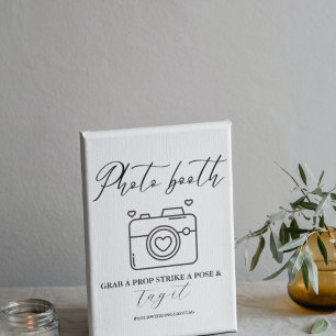 Expositor En L Boda de caligrafía minimalista - Rótulo de cuerpo